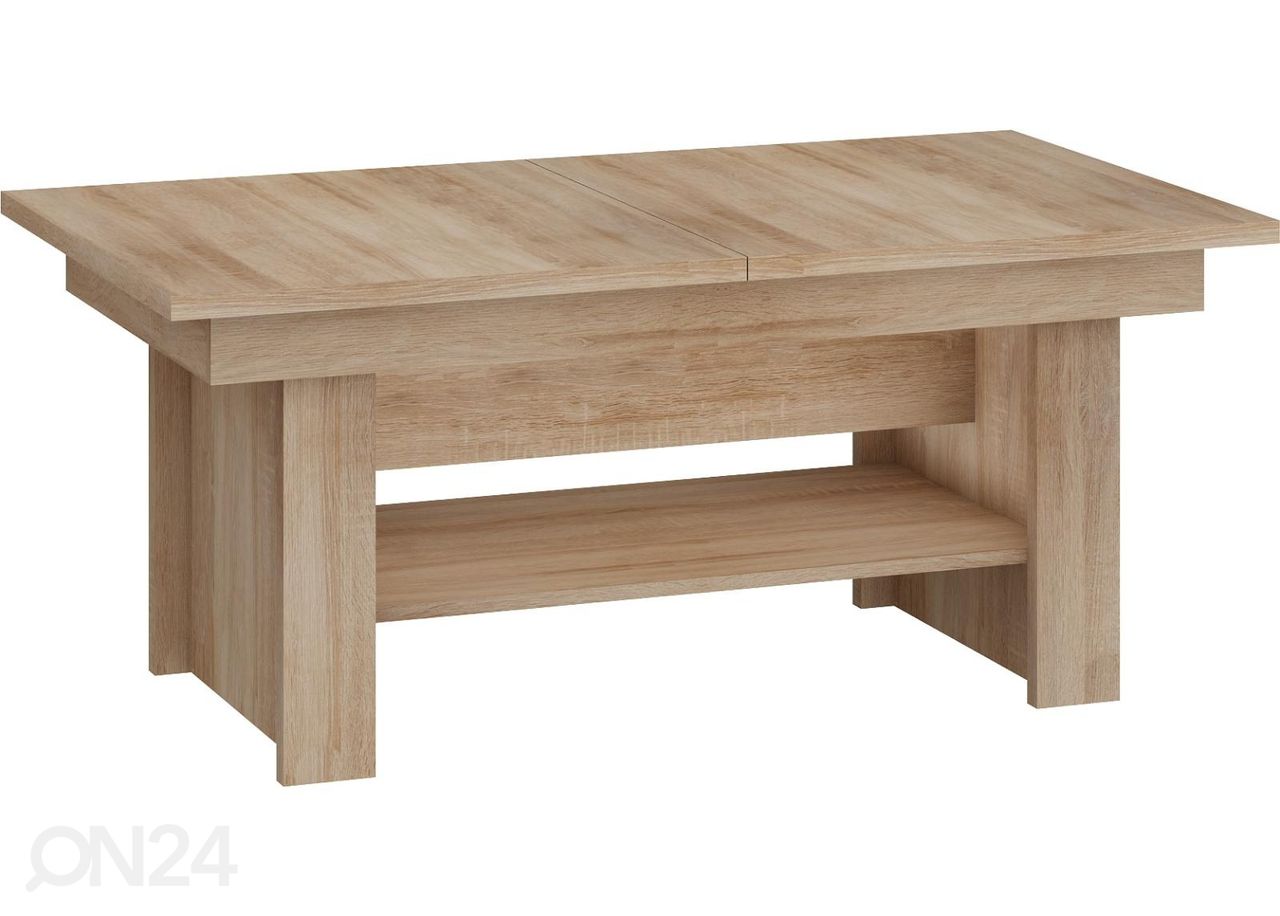 Reguleeritav diivanilaud Skib 125/170x68 cm suurendatud