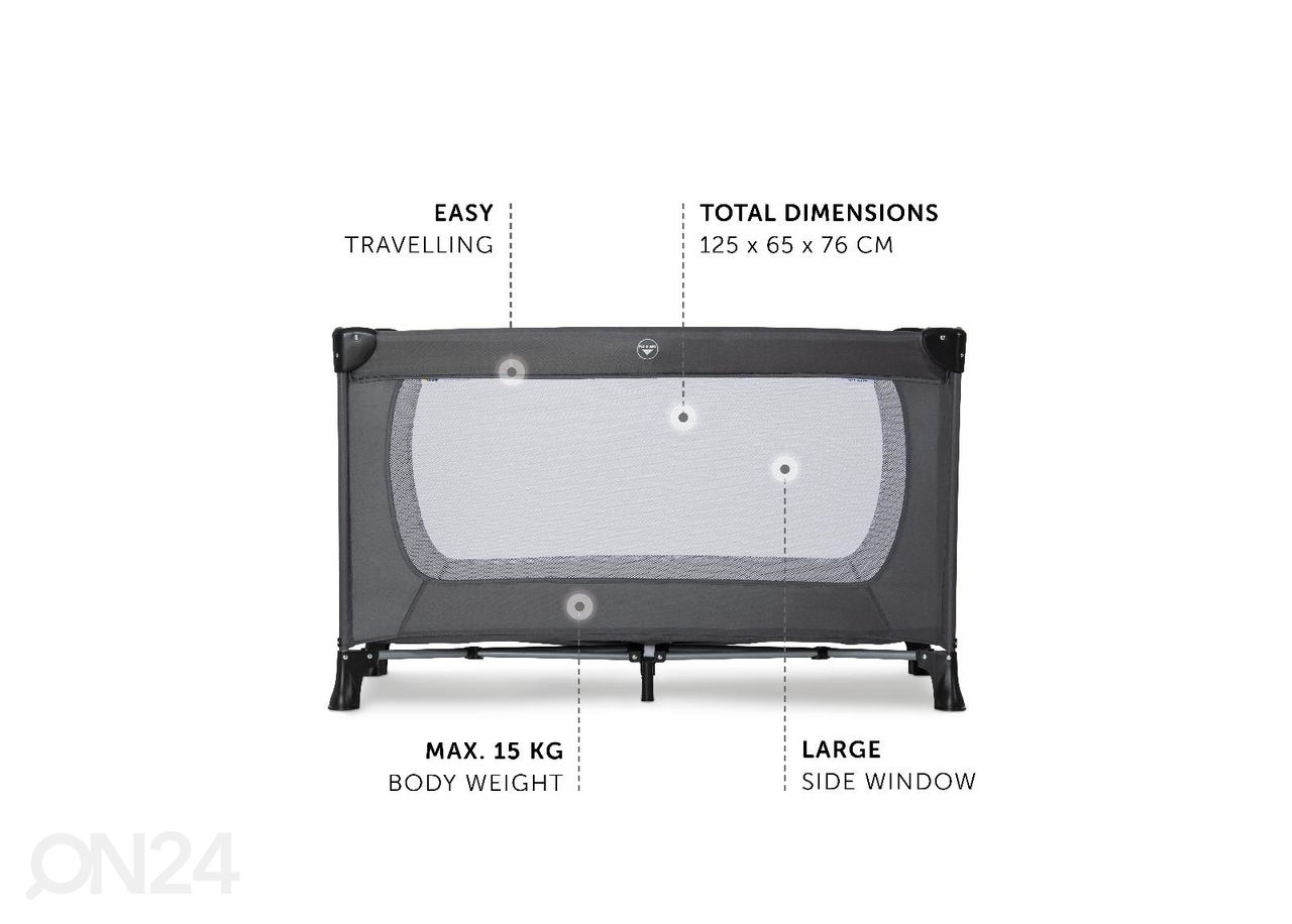 Reisivoodi Hauck Essential Dream N Play Plus suurendatud