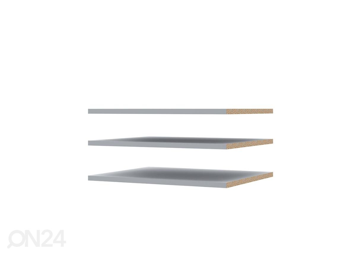 Riidekapi riiulid, 3 tk suurendatud