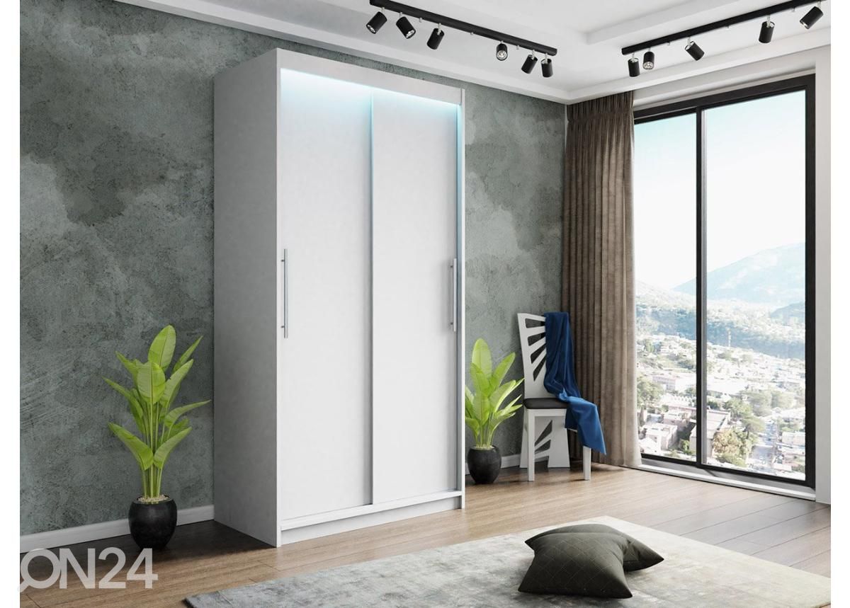 Riidekapp 100 cm + LED suurendatud