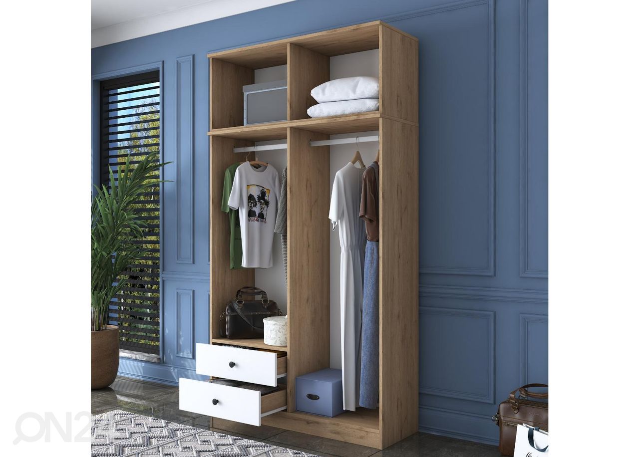 Riidekapp 120 cm suurendatud