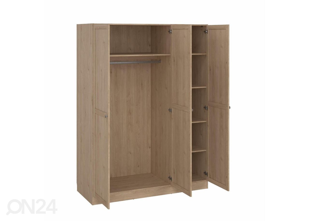 Riidekapp Billund 3, 147 cm jacksoni tamm suurendatud