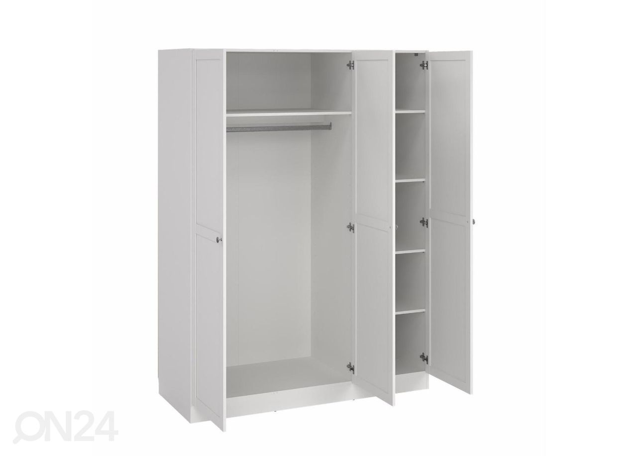 Riidekapp Billund 3, 147 cm valge suurendatud