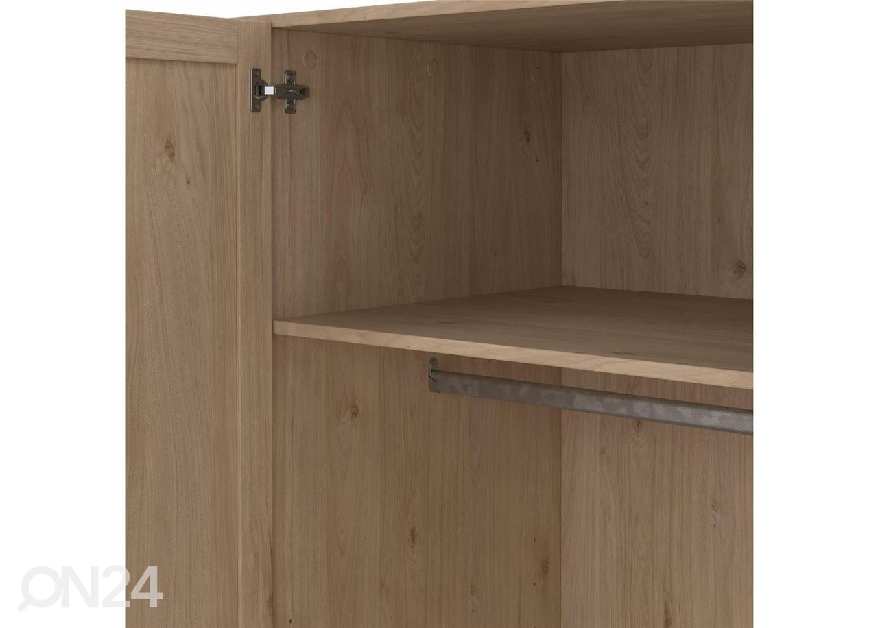 Riidekapp Billund 4, 195 cm jacksoni tamm suurendatud