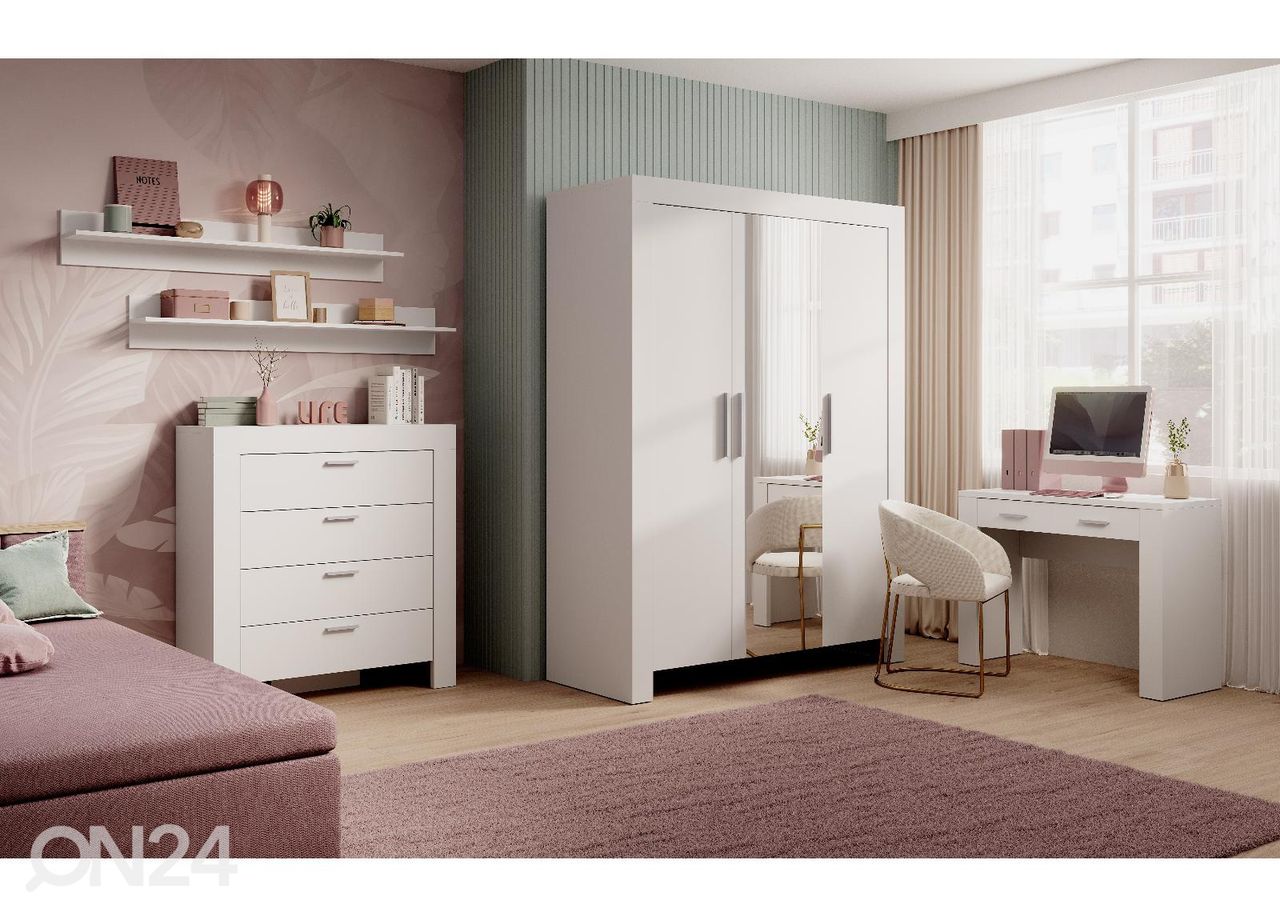 Riidekapp Cely 3-ukseline 150 cm suurendatud