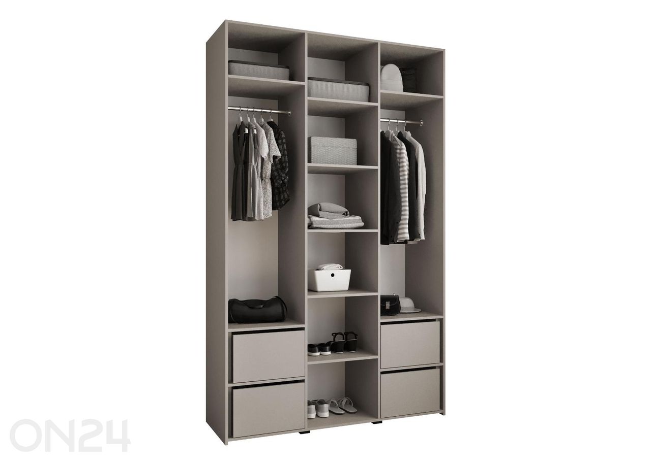 Riidekapp Como III 150 cm suurendatud