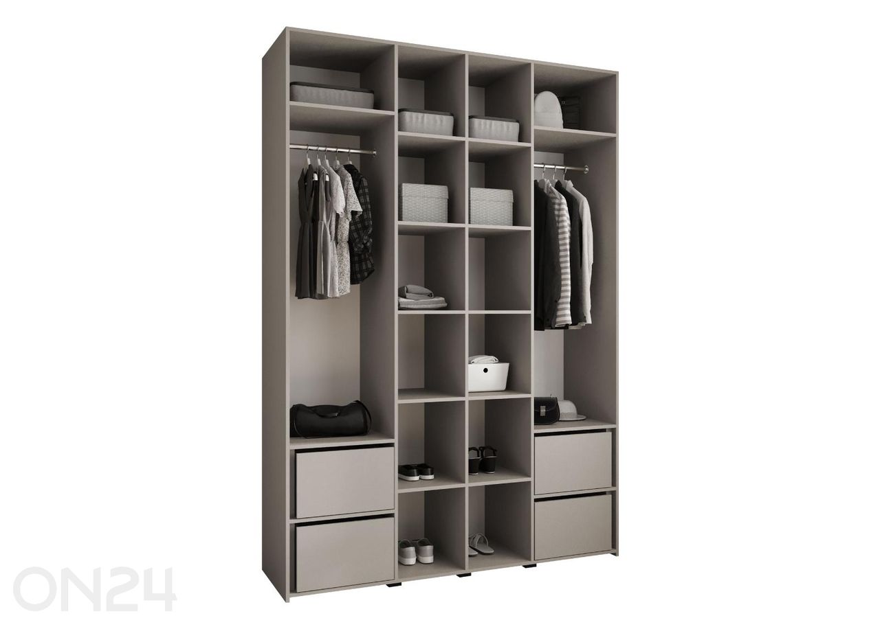 Riidekapp Como III 170 cm suurendatud