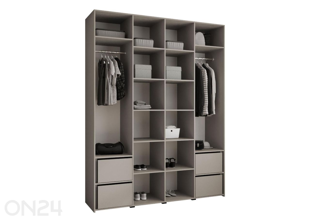 Riidekapp Como III 190 cm suurendatud