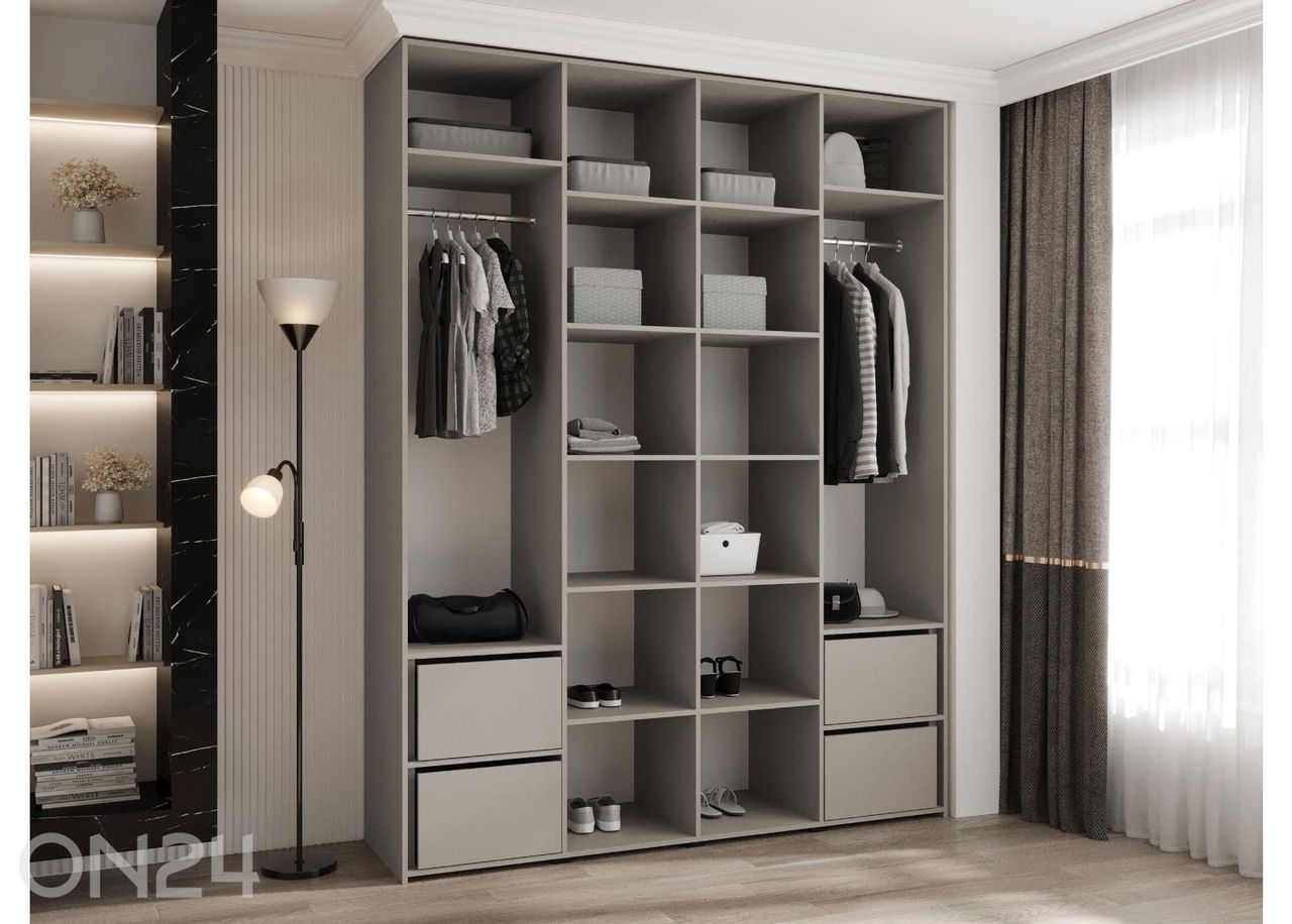 Riidekapp Como III 190 cm suurendatud