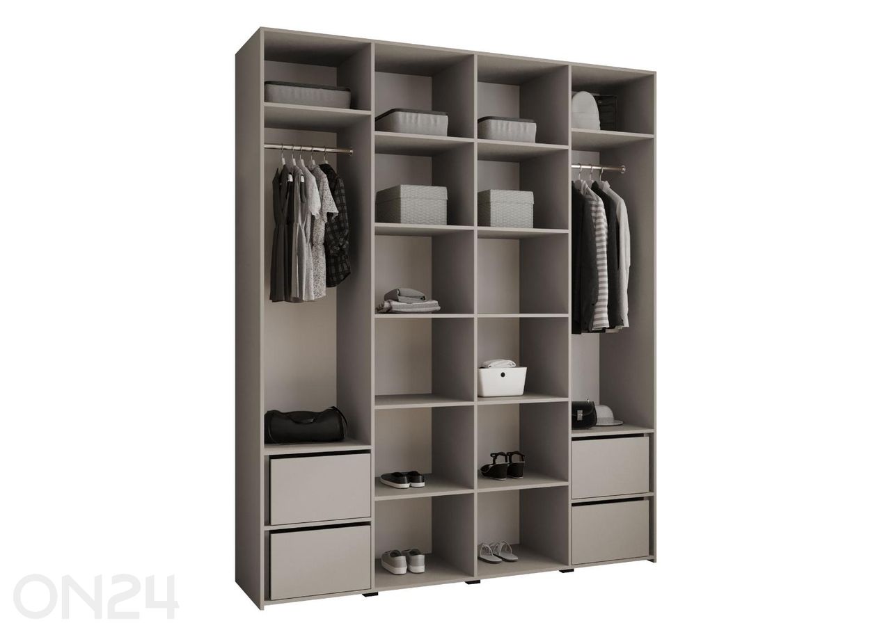 Riidekapp Como III 200 cm suurendatud