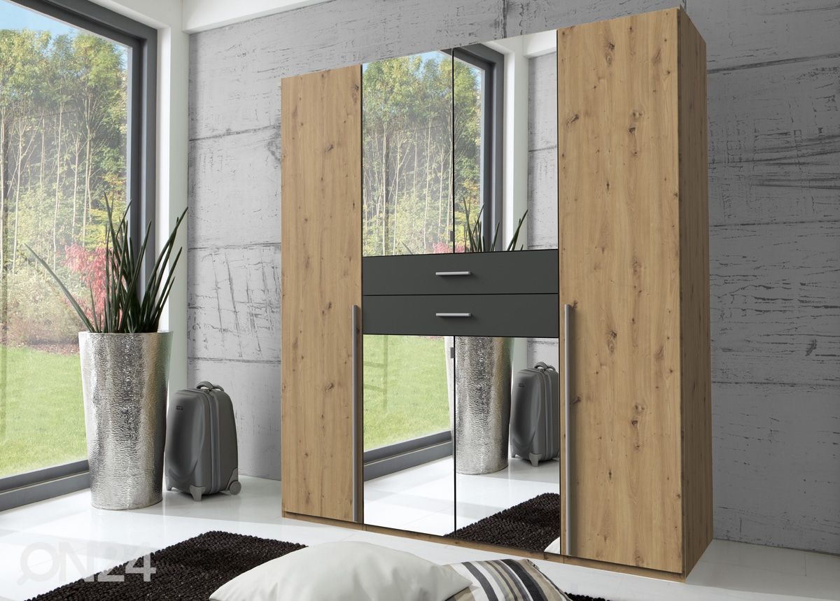 Riidekapp Denver 180 cm suurendatud