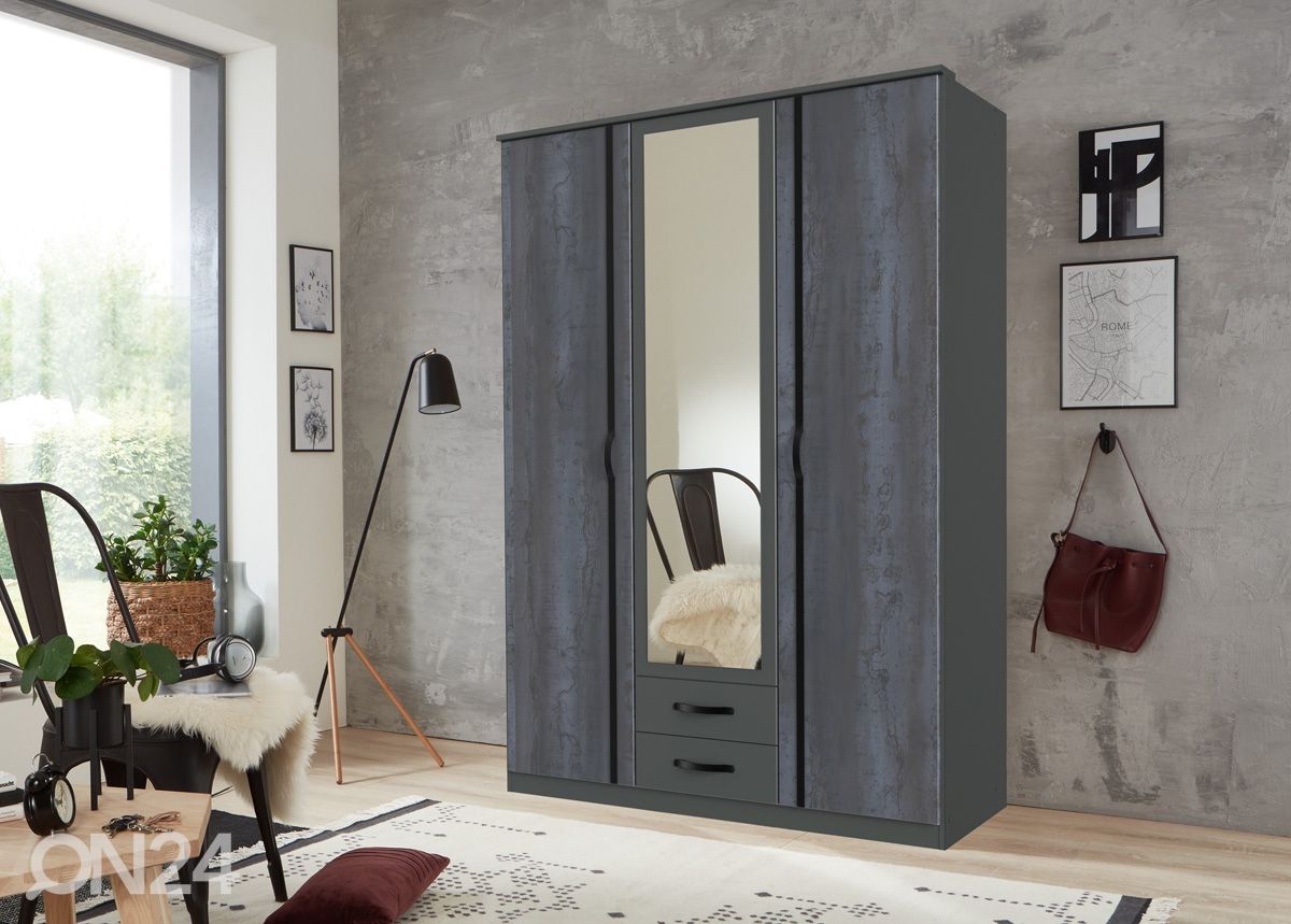 Riidekapp Duo2 135 cm suurendatud