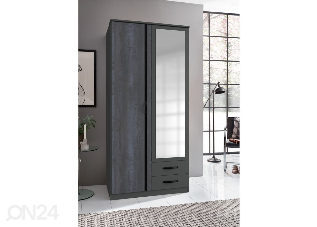 Riidekapp Duo2 90 cm suurendatud