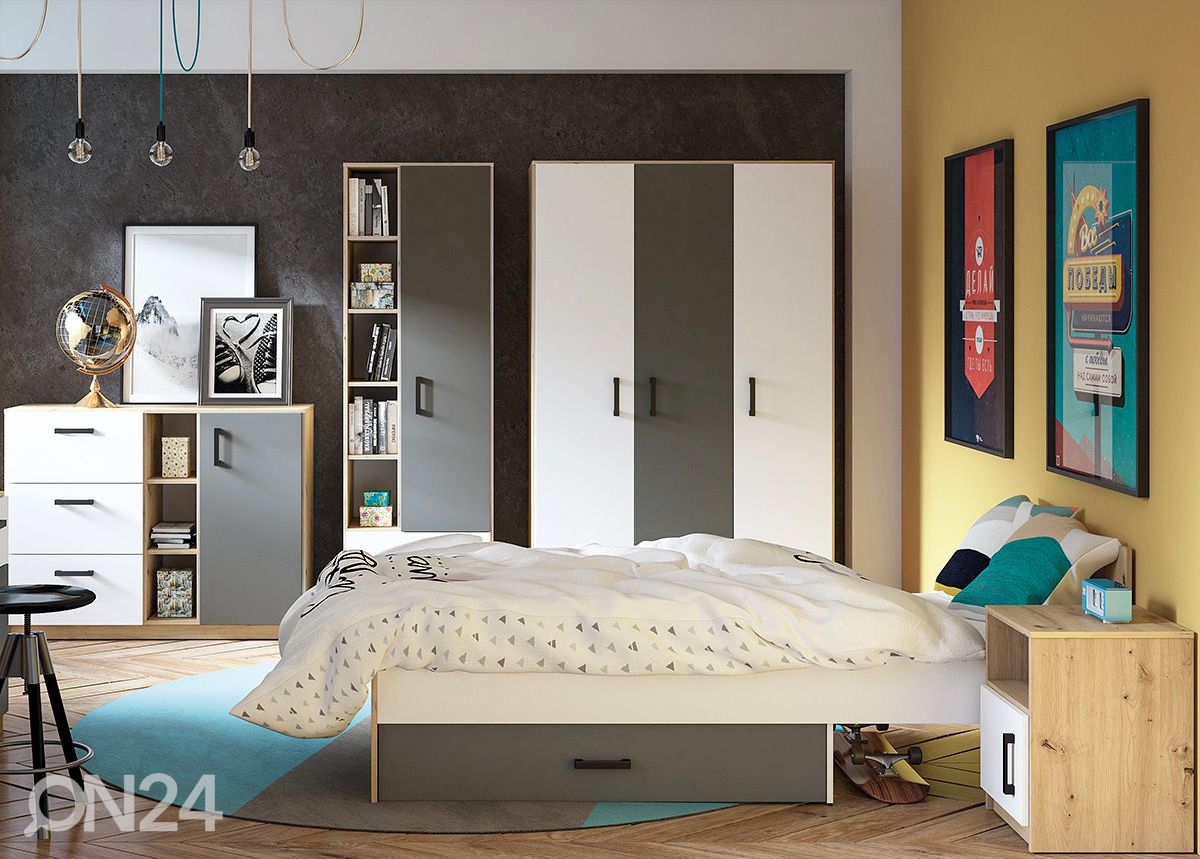 Riidekapp Firenze 119 cm suurendatud