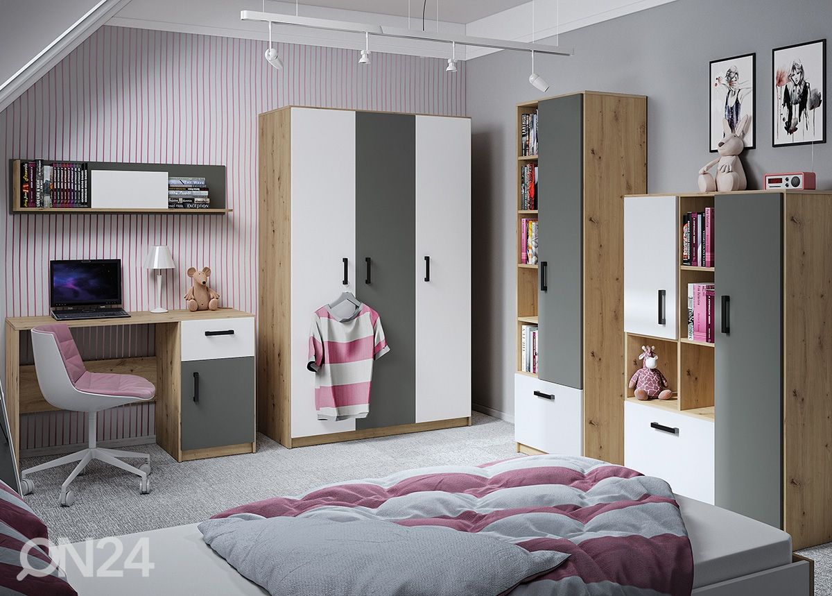 Riidekapp Firenze 119 cm suurendatud