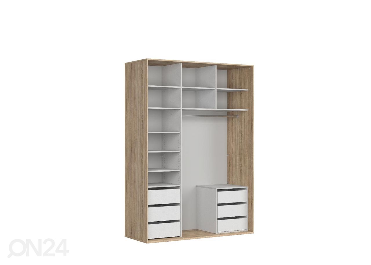 Riidekapp Franziska 170 cm suurendatud