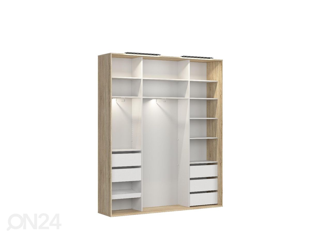 Riidekapp Franziska 200 cm suurendatud