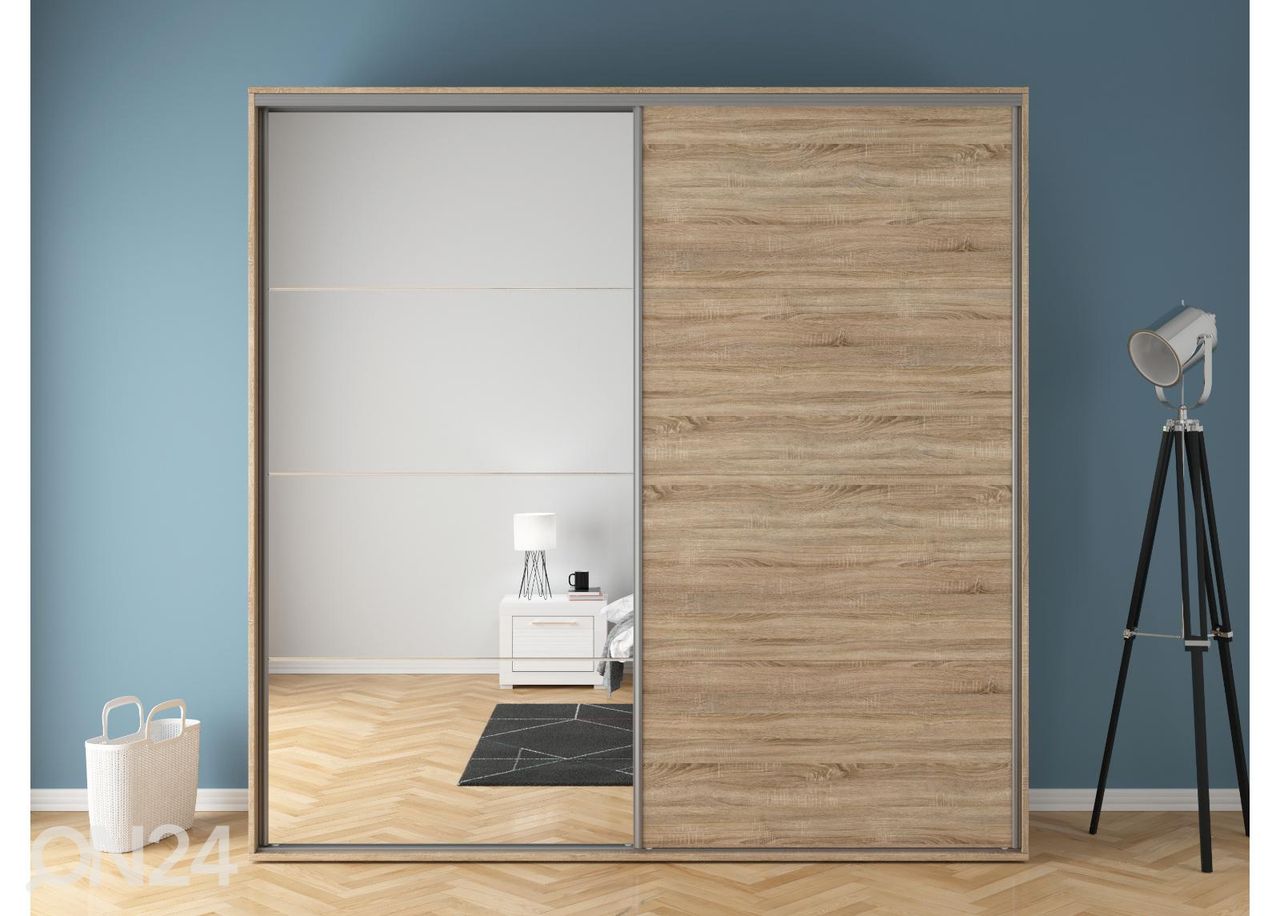 Riidekapp Franziska 240 cm suurendatud