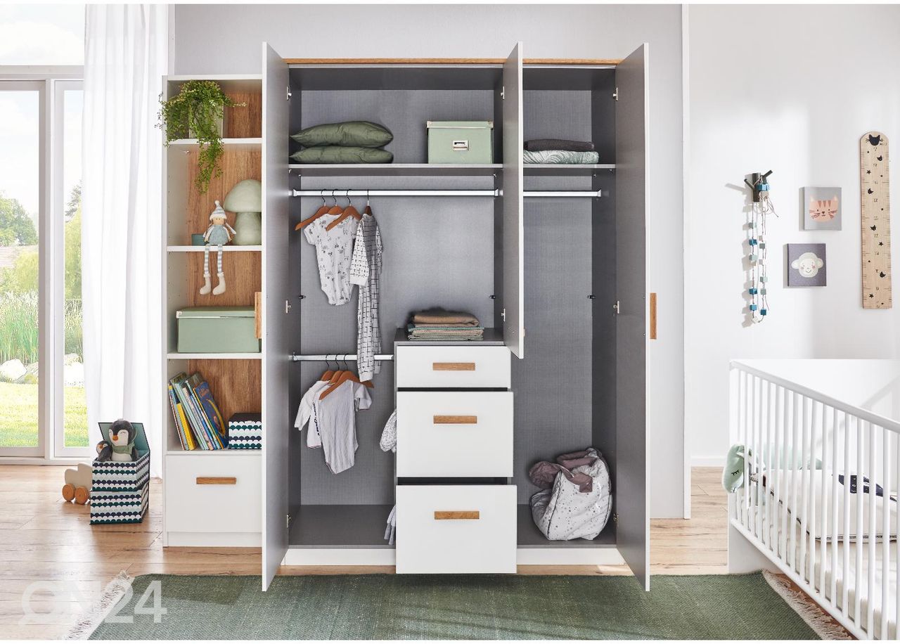 Riidekapp Gotland 135 cm suurendatud