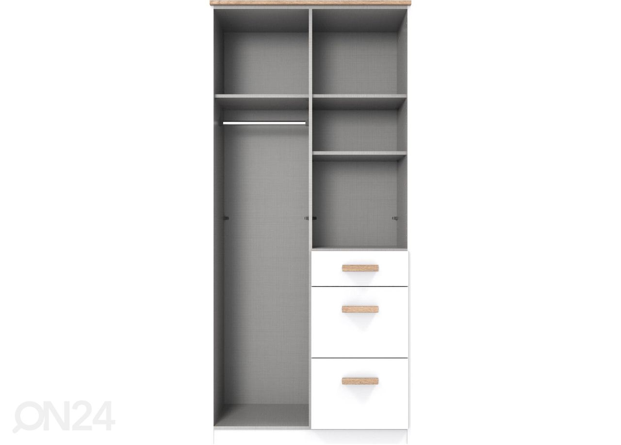 Riidekapp Gotland 90 cm suurendatud