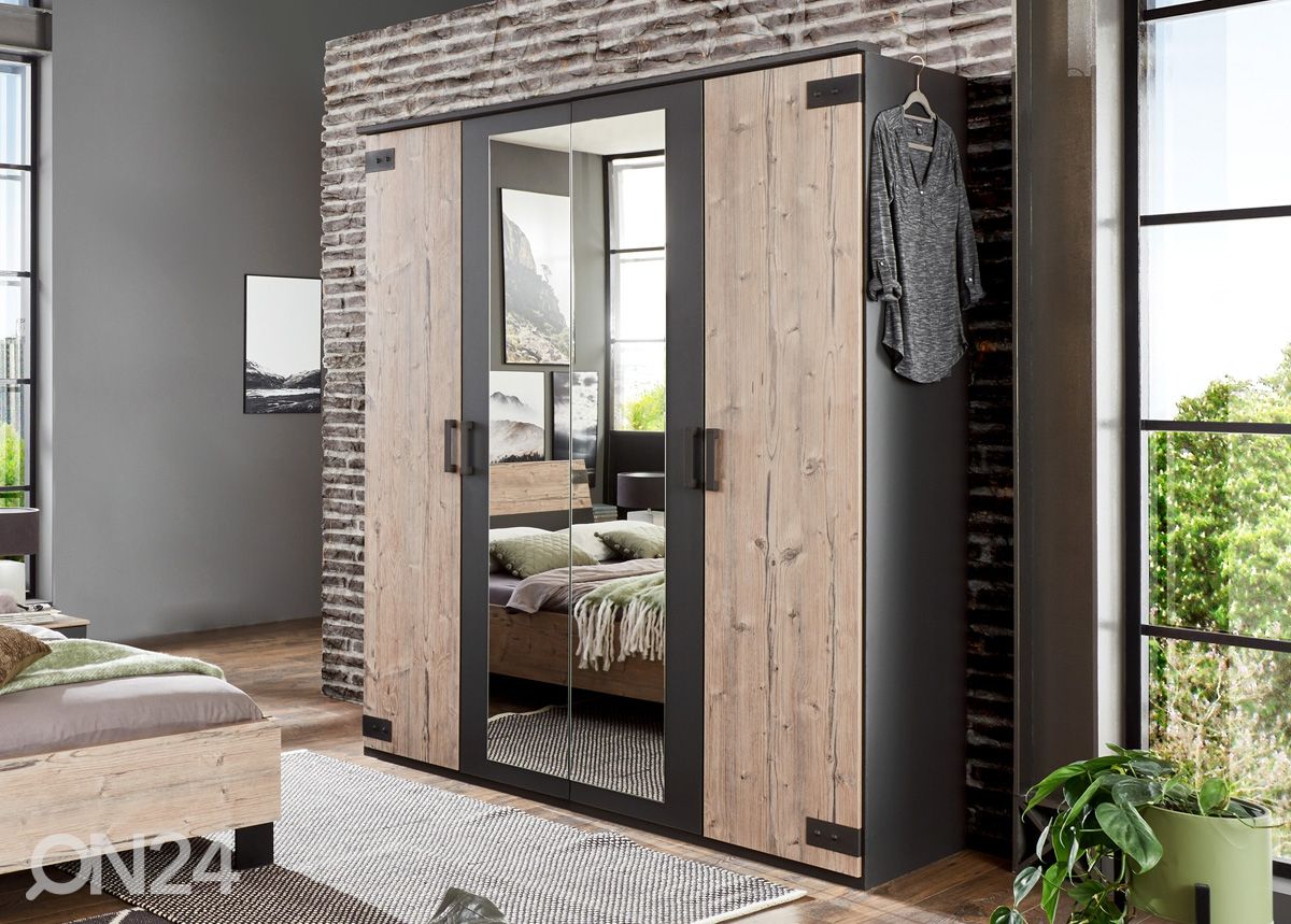 Riidekapp Malmö 180 cm suurendatud