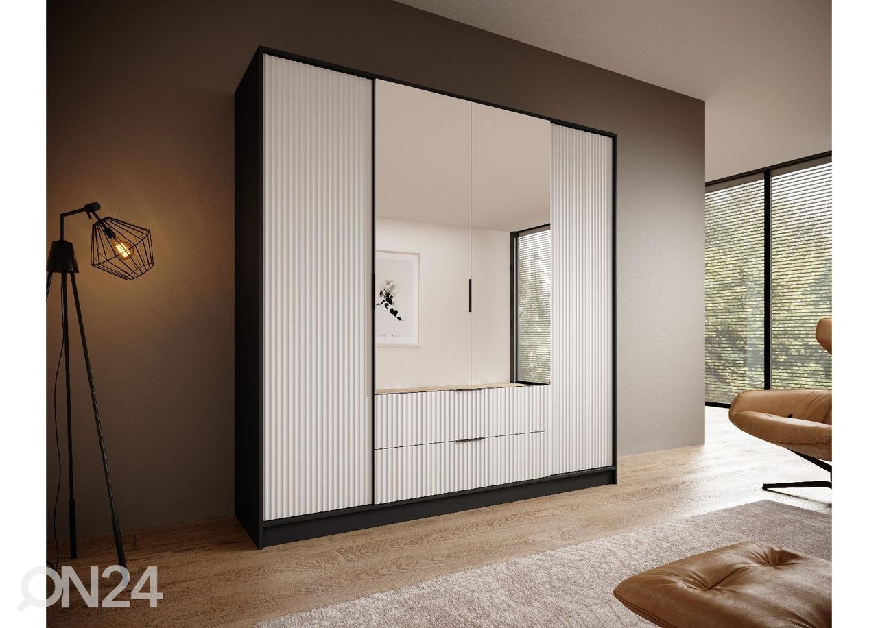 Riidekapp Nürnberg 200 cm suurendatud