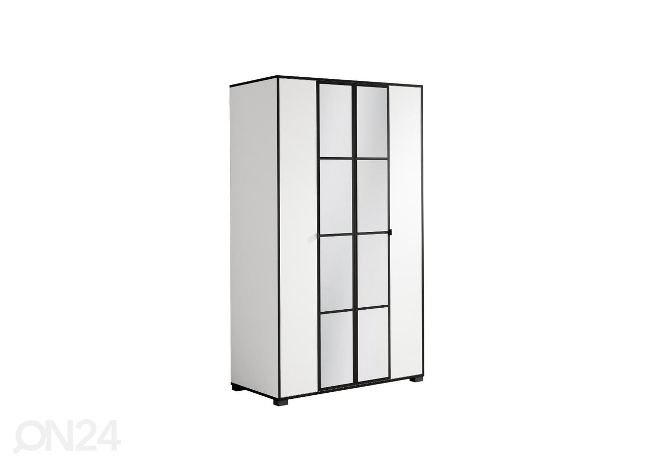 Riidekapp peegliga Ossining 120 cm suurendatud