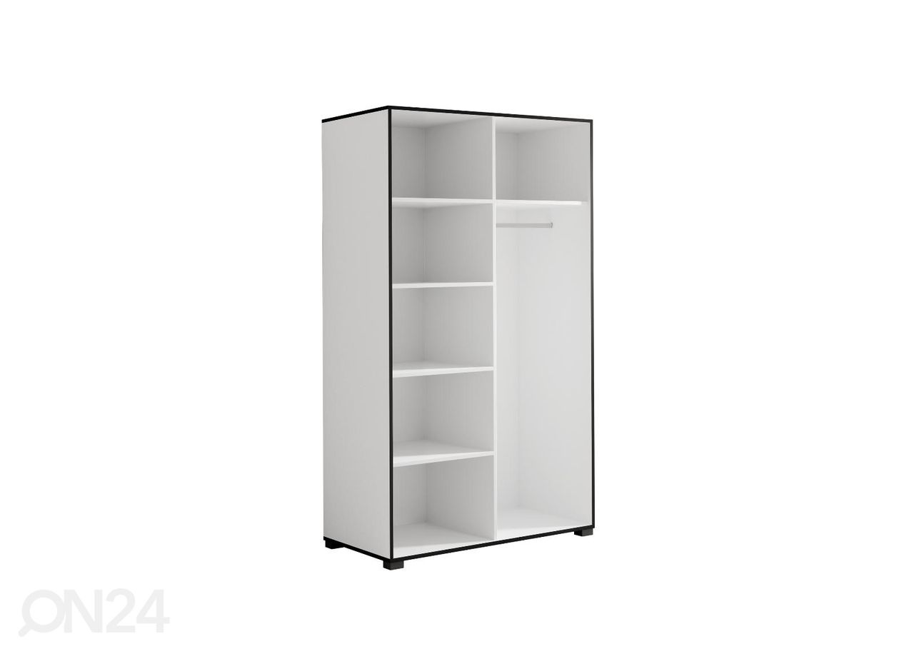 Riidekapp peegliga Ossining 120 cm suurendatud