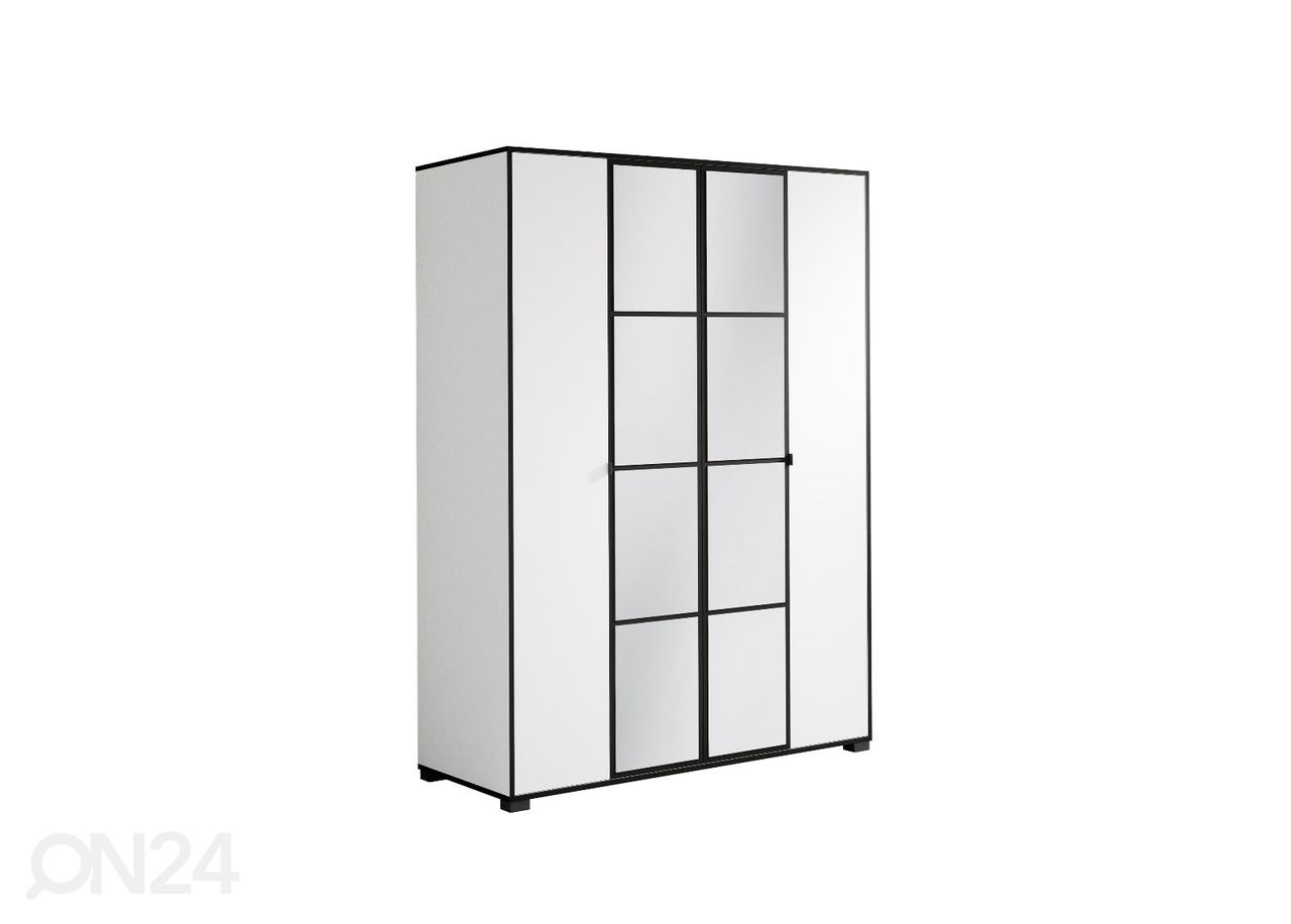 Riidekapp peegliga Ossining 150 cm suurendatud