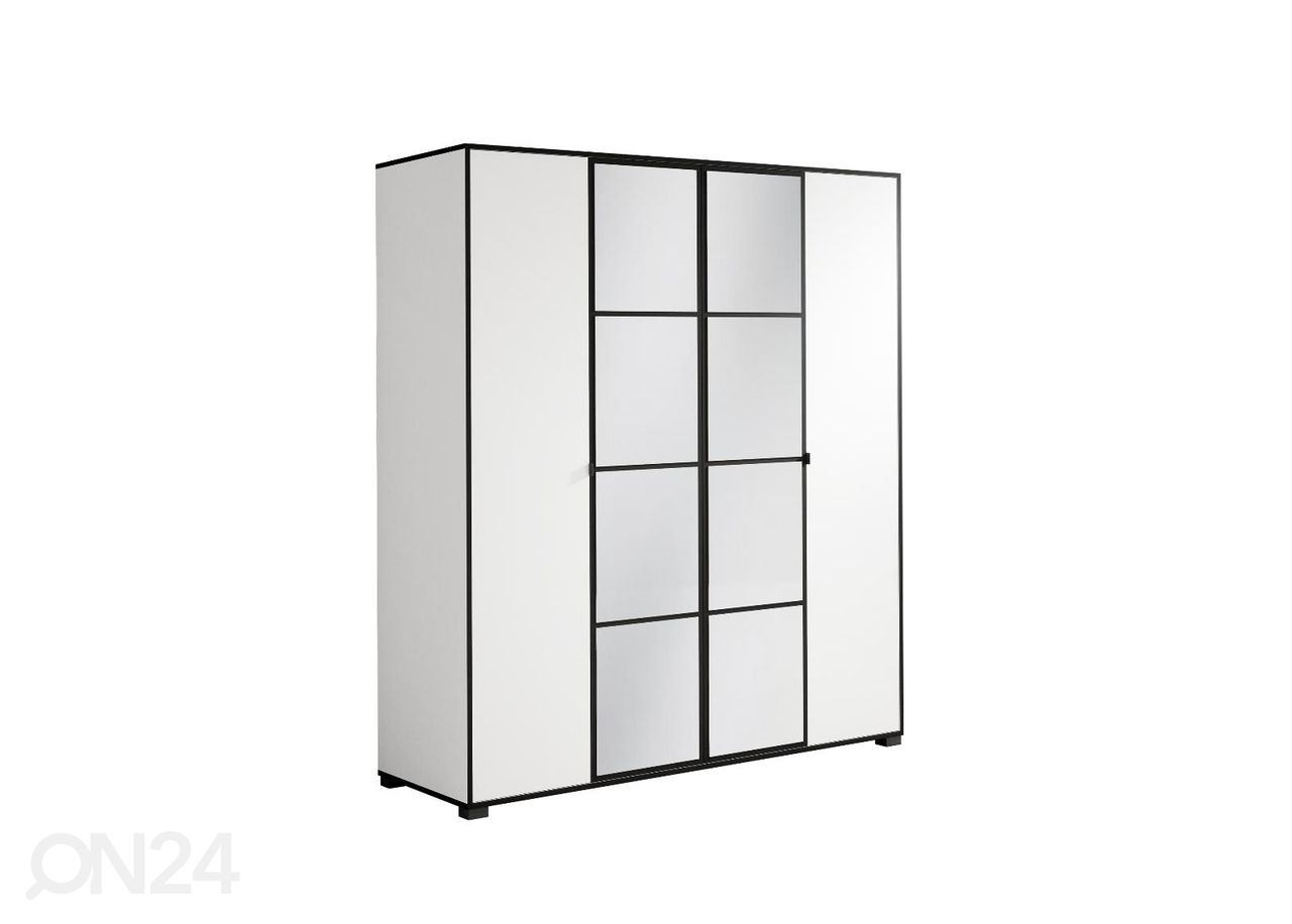 Riidekapp peegliga Ossining 180 cm suurendatud