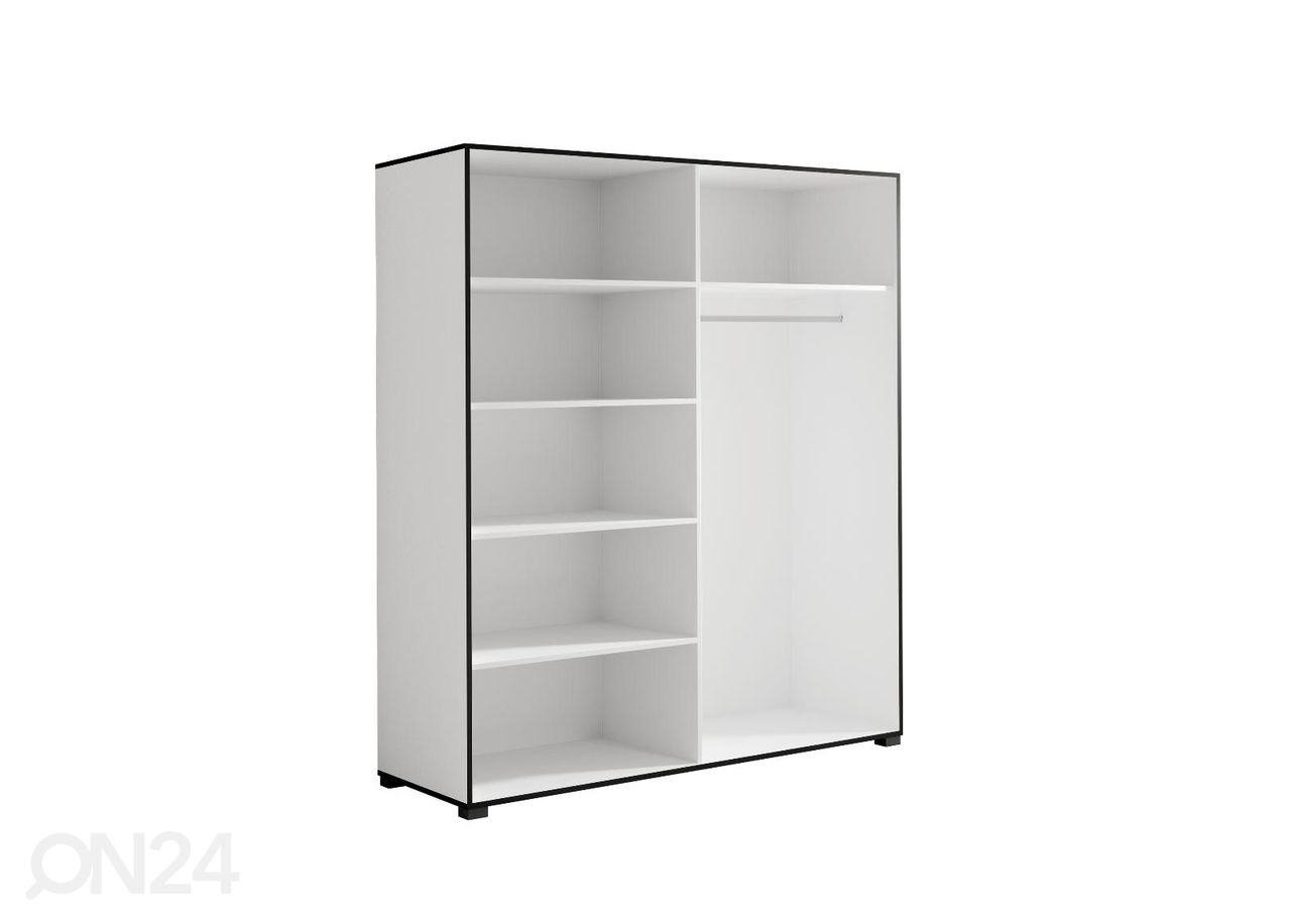 Riidekapp peegliga Ossining 180 cm suurendatud