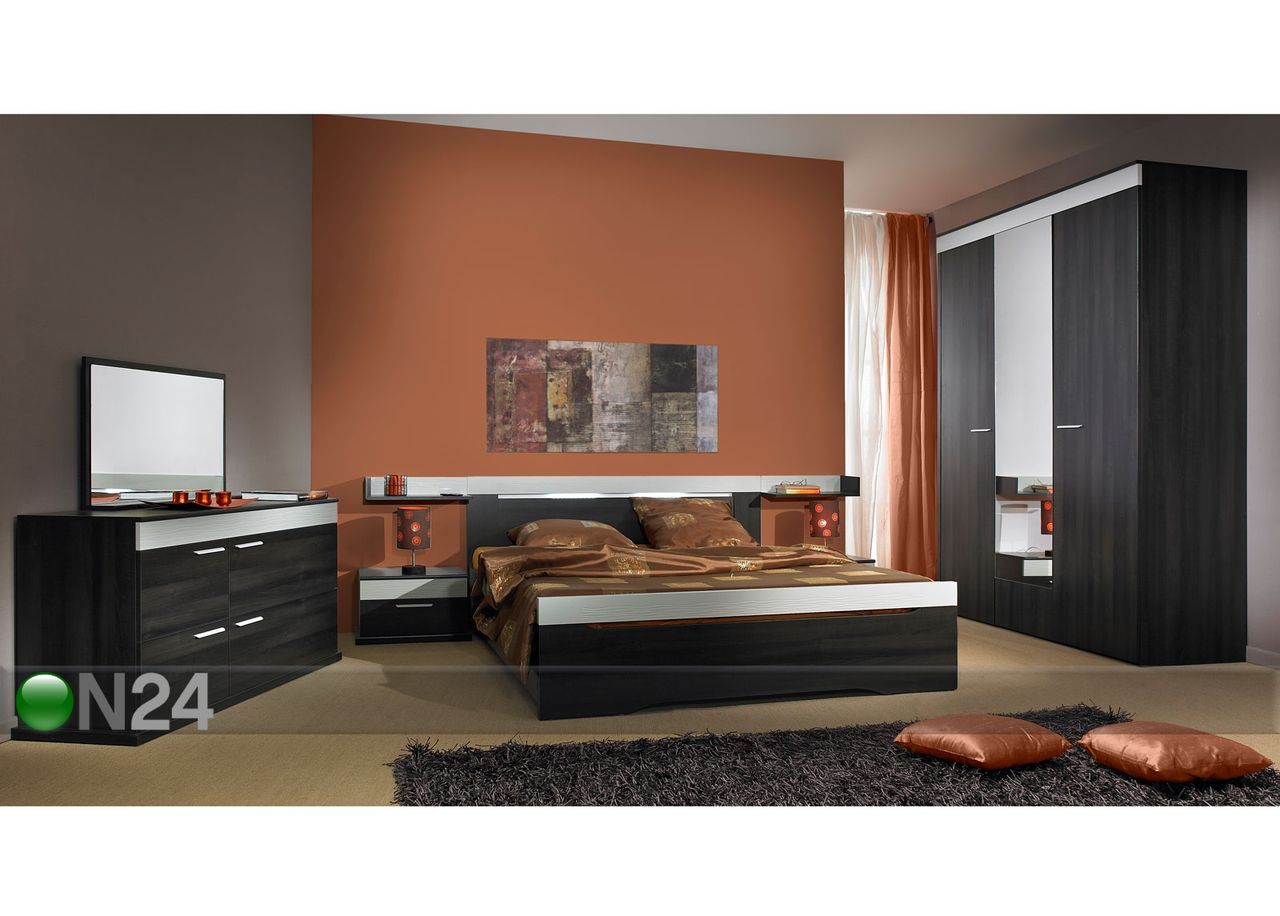 Riidekapp Perla 3 uksega suurendatud