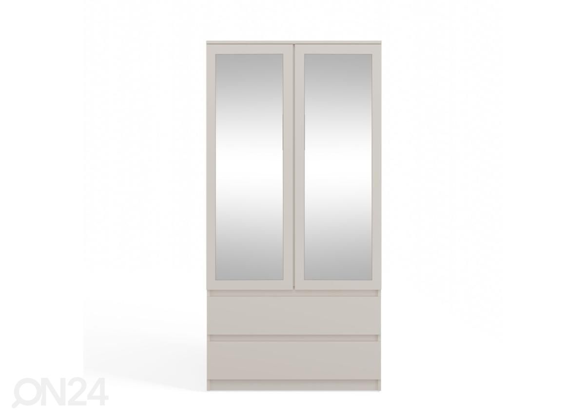 Riidekapp Trent 90 cm, peegliga suurendatud