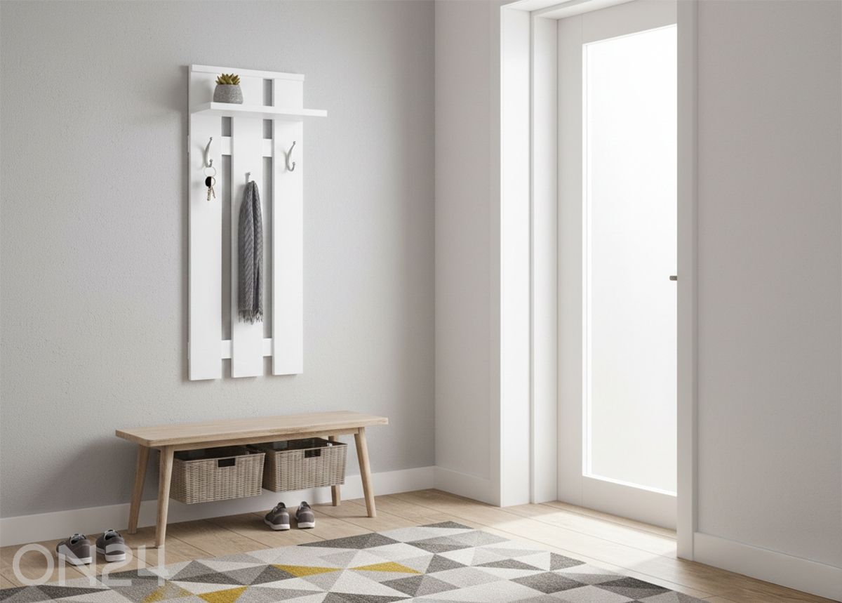 Riidenagi 49 cm, valge suurendatud