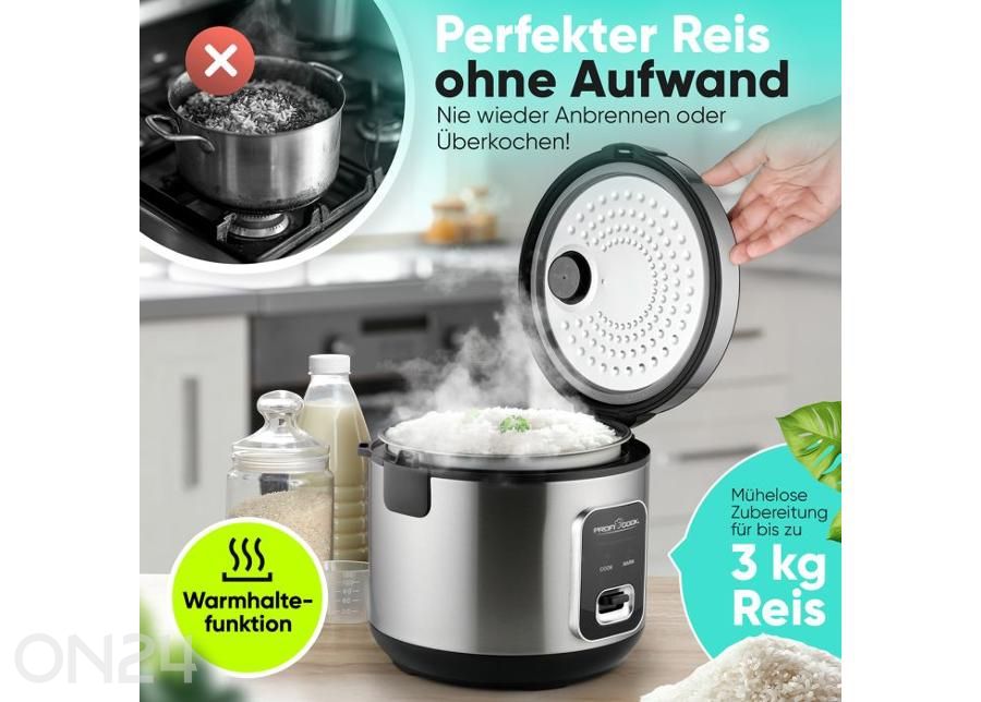 Riisikeetja Proficook PCRK1285 suurendatud