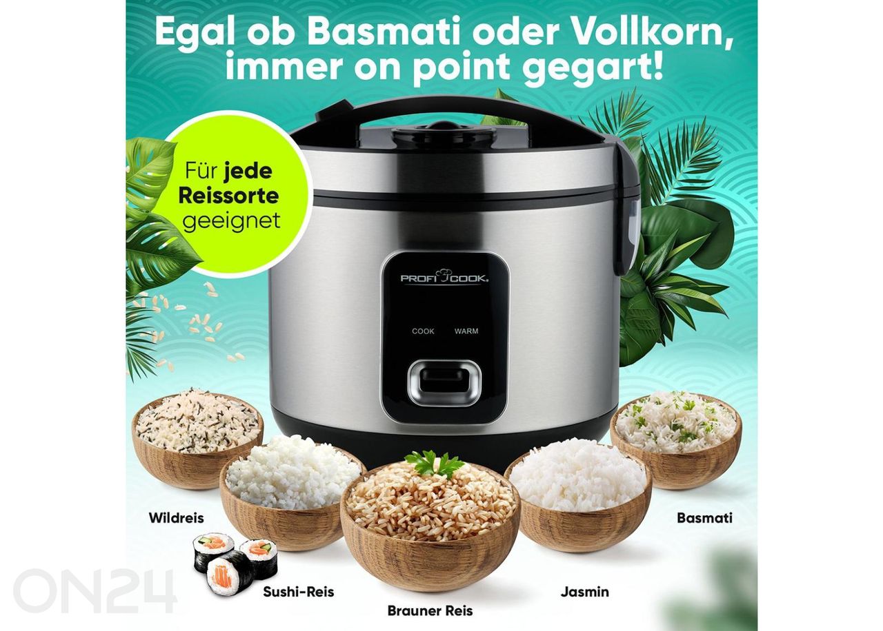 Riisikeetja Proficook PCRK1285 suurendatud