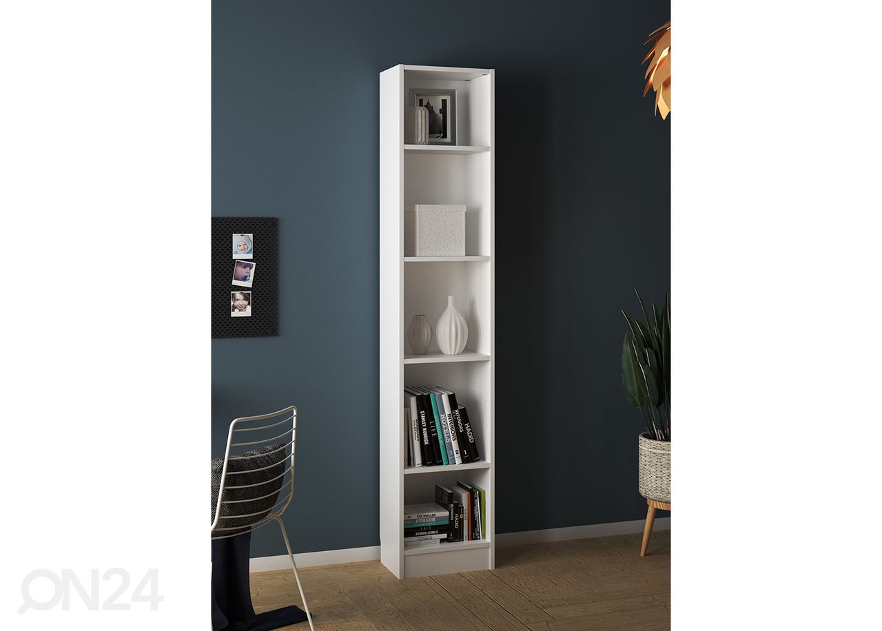 Riiul h203 cm, valge suurendatud