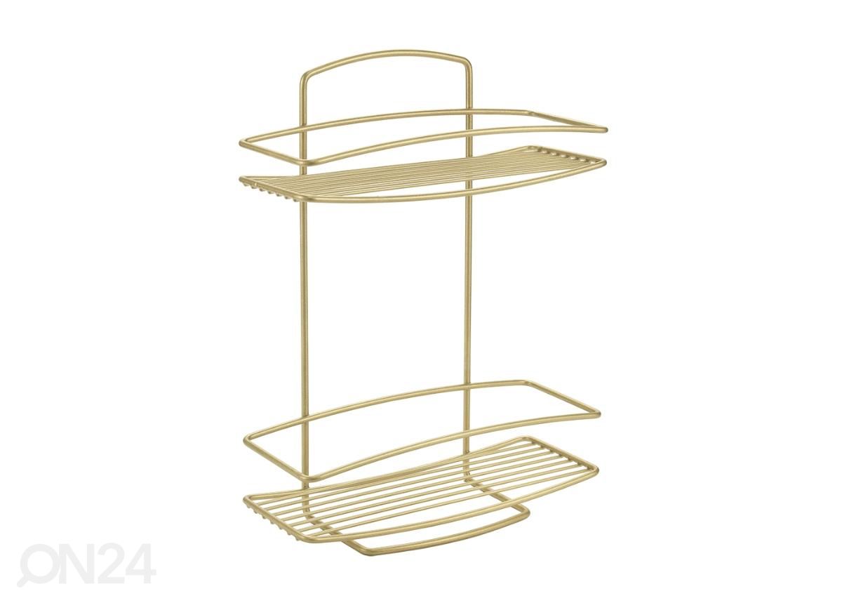 Riiul Onda 2x, 26x11x35 cm, messing suurendatud