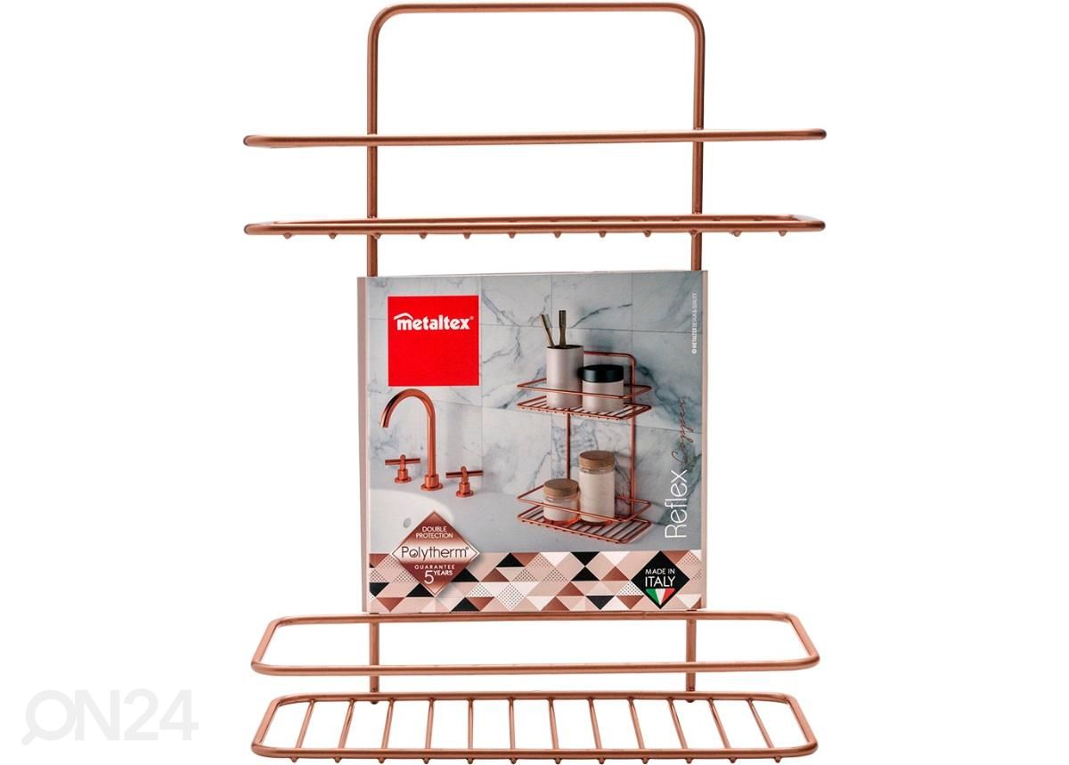 Riiul Reflex 2x, 26x13x35 cm, pronks suurendatud