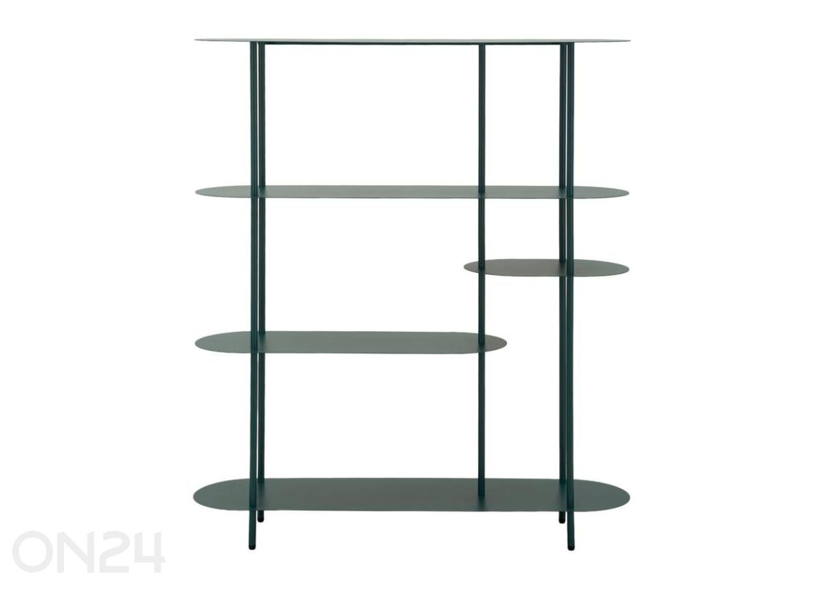 Riiul Saturno 118X31X139 cm, sinakasroheline suurendatud