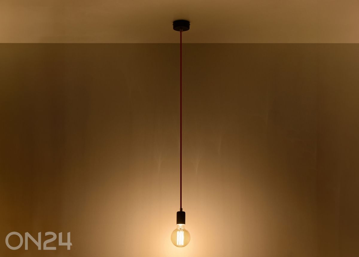Rippvalgusti Edison, must suurendatud