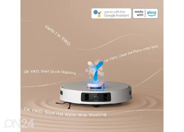 Robottolmuimeja Ecovacs Deebot T30 PRO OMNI, märg- ja kuivpuhastus, valge suurendatud