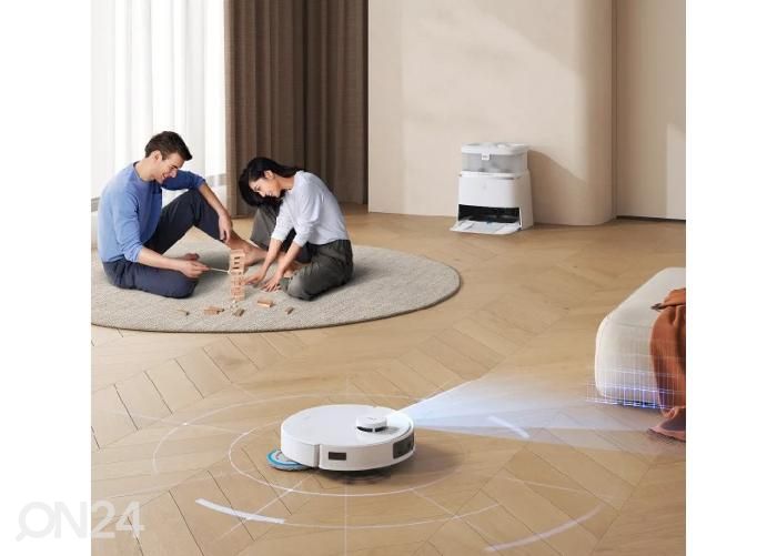 Robottolmuimeja Ecovacs Deebot T30 PRO OMNI, märg- ja kuivpuhastus, valge suurendatud
