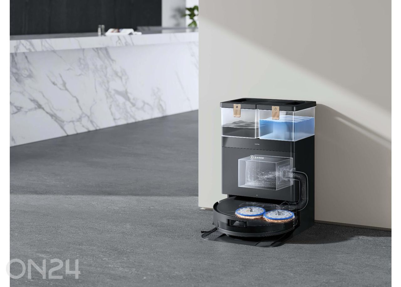Robottolmuimeja Ecovacs Deebot T50 MAX PRO OMNI BLACK suurendatud