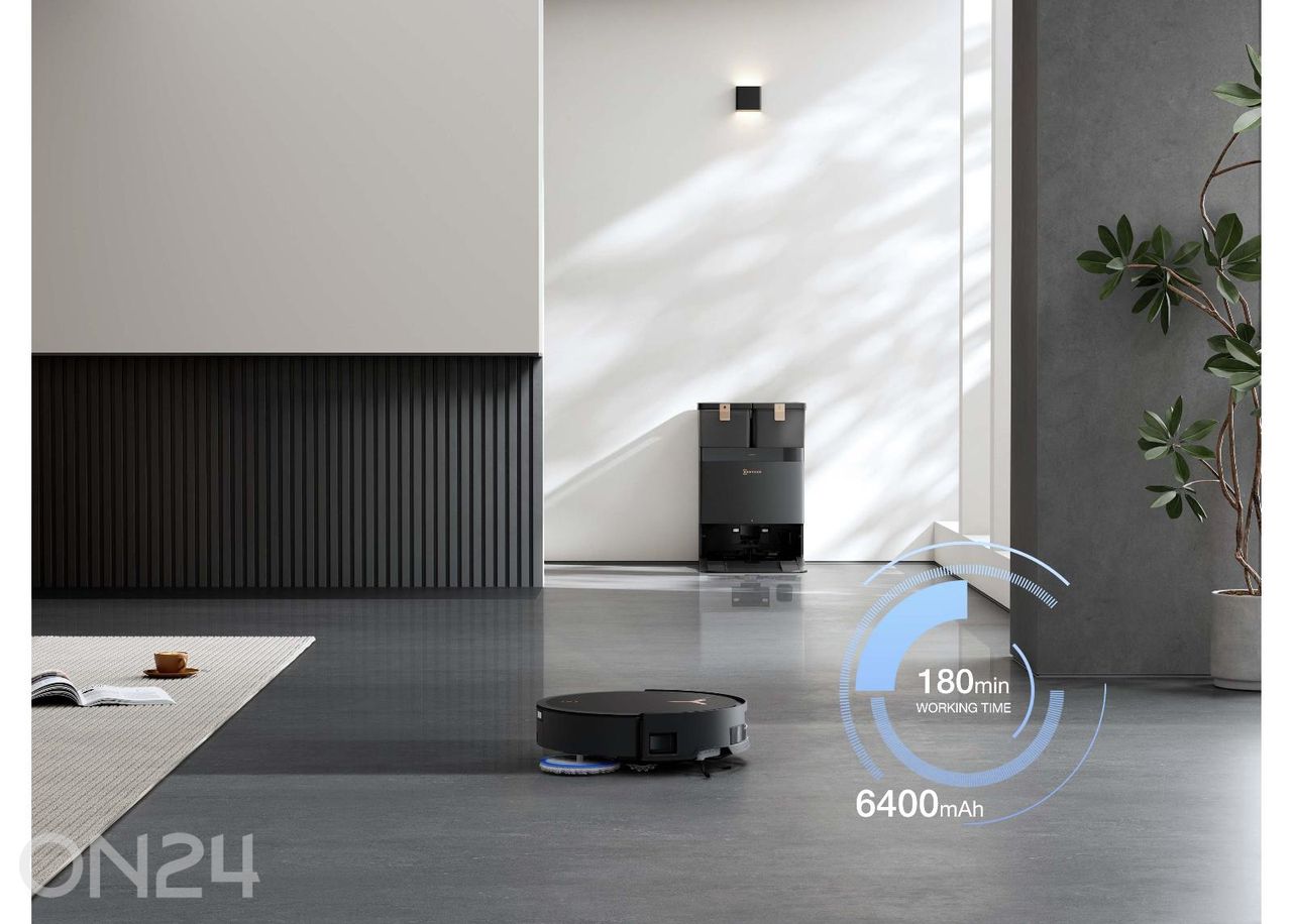 Robottolmuimeja Ecovacs Deebot T50 MAX PRO OMNI BLACK suurendatud