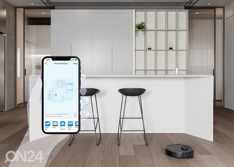 Robottolmuimeja mopiga ECOVACS DEEBOT OZMO T9 AIVI suurendatud