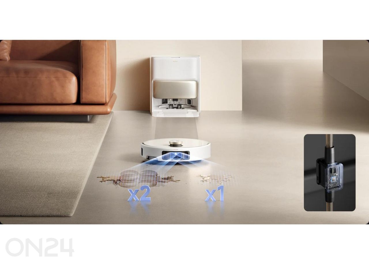 Robottolmuimeja MOVA V50 Ultra Complete, märg- ja kuivpuhastus suurendatud