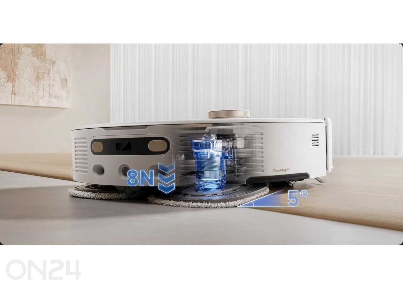 Robottolmuimeja MOVA V50 Ultra, märg- ja kuivpuhastus suurendatud