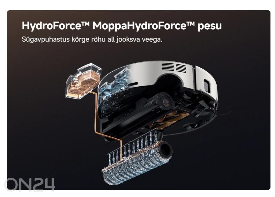 Robottolmuimeja Mova Z60 Ultra Roller Complete, märg- ja kuivpuhastus suurendatud