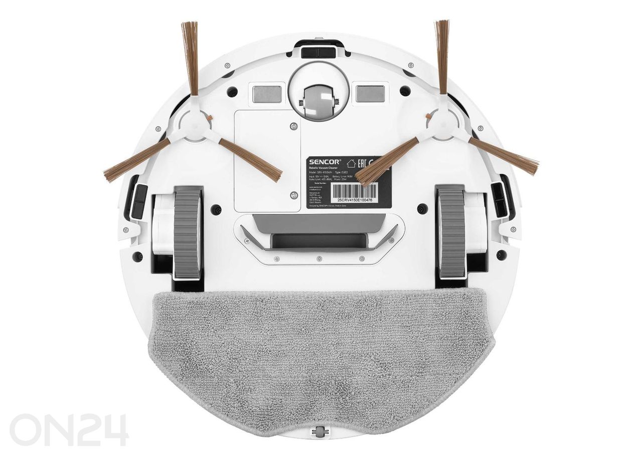 Robottolmuimeja Sencor SRV4150WH suurendatud